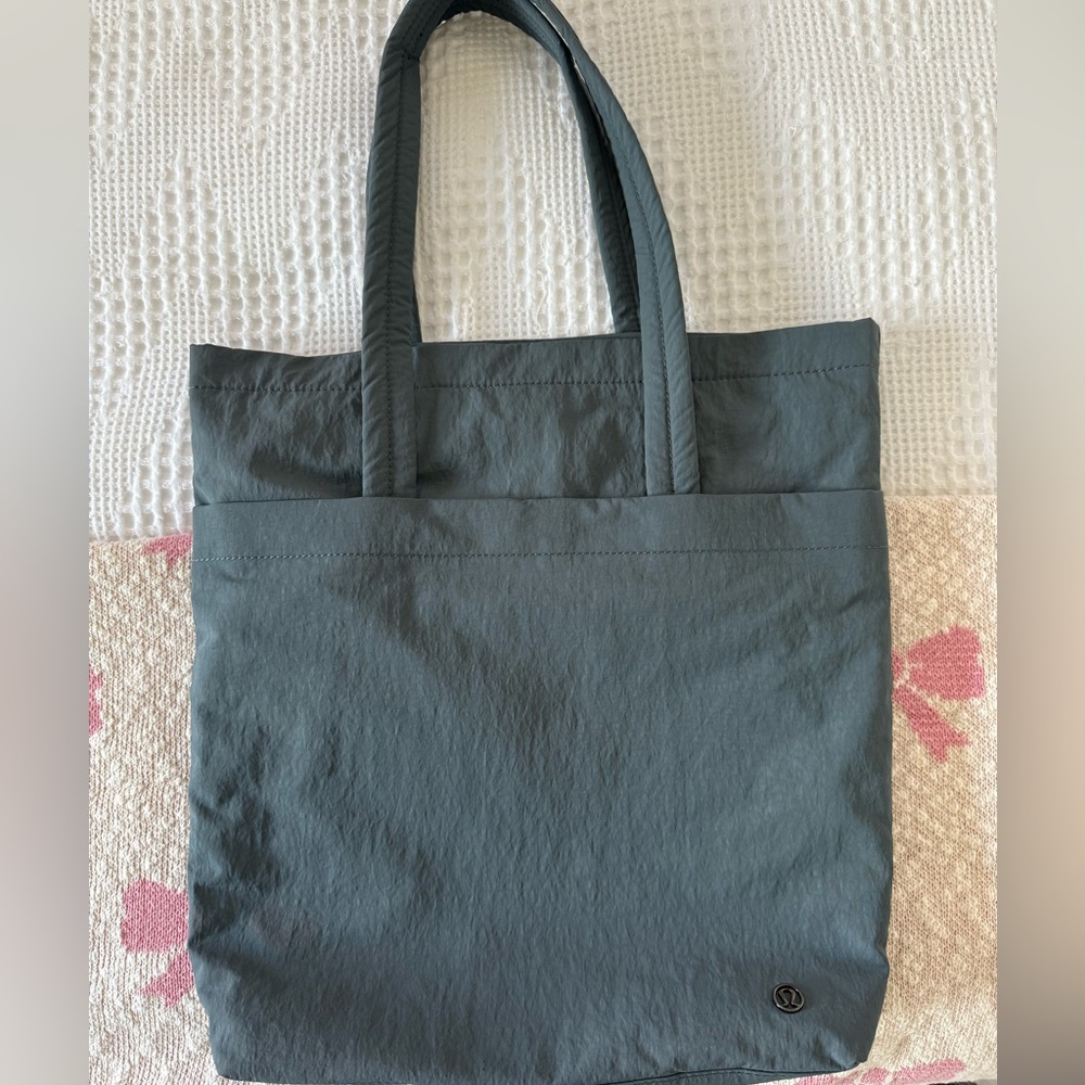 Green/ Gray Lululemon Tote Bag